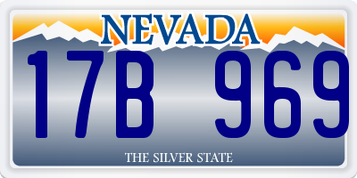 NV license plate 17B969