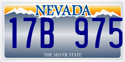 NV license plate 17B975