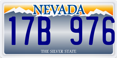 NV license plate 17B976