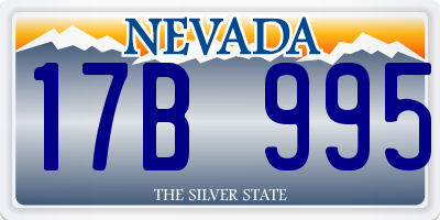 NV license plate 17B995