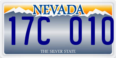 NV license plate 17C010