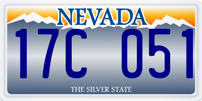 NV license plate 17C051
