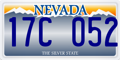 NV license plate 17C052