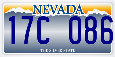 NV license plate 17C086