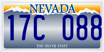 NV license plate 17C088