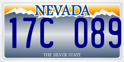 NV license plate 17C089