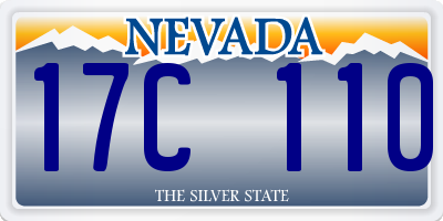 NV license plate 17C110