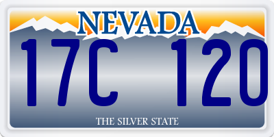 NV license plate 17C120