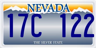 NV license plate 17C122