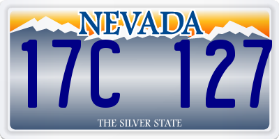 NV license plate 17C127