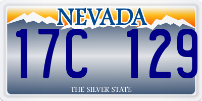 NV license plate 17C129