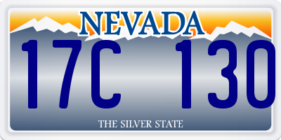 NV license plate 17C130