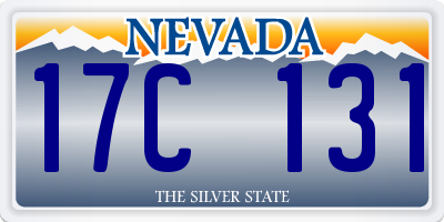 NV license plate 17C131
