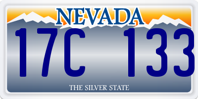 NV license plate 17C133
