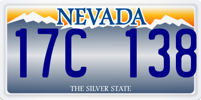 NV license plate 17C138