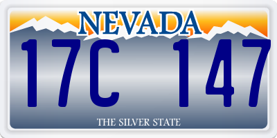 NV license plate 17C147