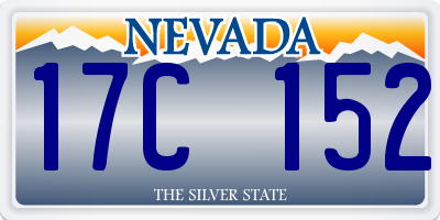 NV license plate 17C152