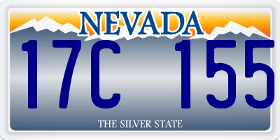 NV license plate 17C155