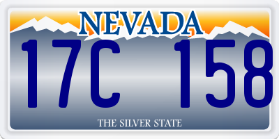 NV license plate 17C158