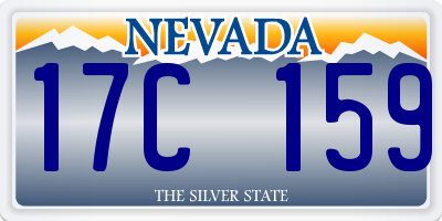 NV license plate 17C159