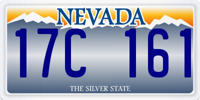 NV license plate 17C161