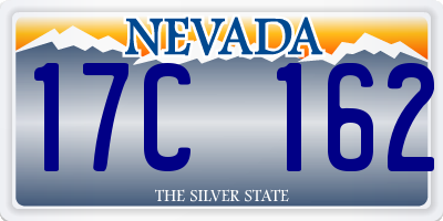 NV license plate 17C162