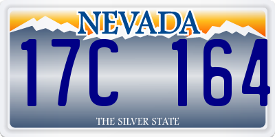 NV license plate 17C164