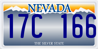 NV license plate 17C166