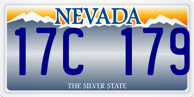 NV license plate 17C179