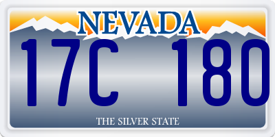 NV license plate 17C180