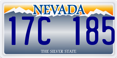 NV license plate 17C185