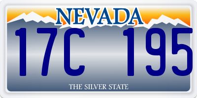 NV license plate 17C195