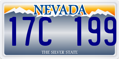 NV license plate 17C199