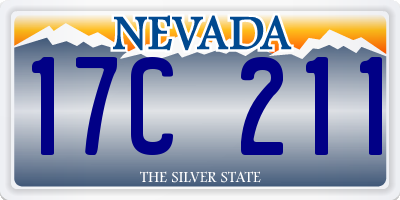 NV license plate 17C211