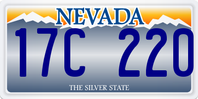 NV license plate 17C220