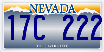 NV license plate 17C222