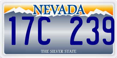 NV license plate 17C239