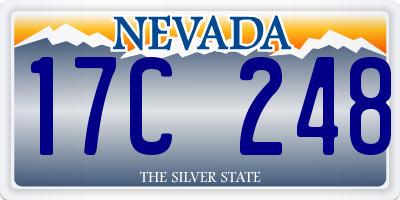 NV license plate 17C248