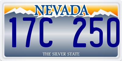 NV license plate 17C250