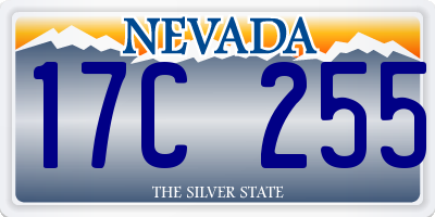NV license plate 17C255