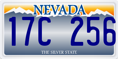 NV license plate 17C256