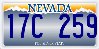 NV license plate 17C259