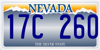 NV license plate 17C260