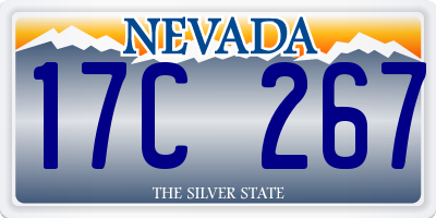 NV license plate 17C267