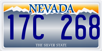 NV license plate 17C268