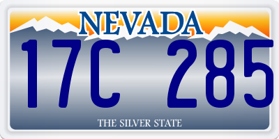 NV license plate 17C285