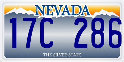 NV license plate 17C286