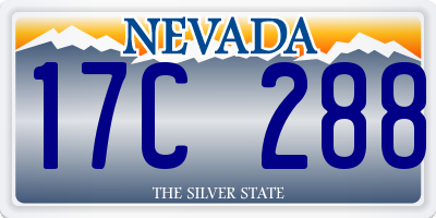 NV license plate 17C288
