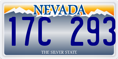 NV license plate 17C293