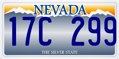 NV license plate 17C299